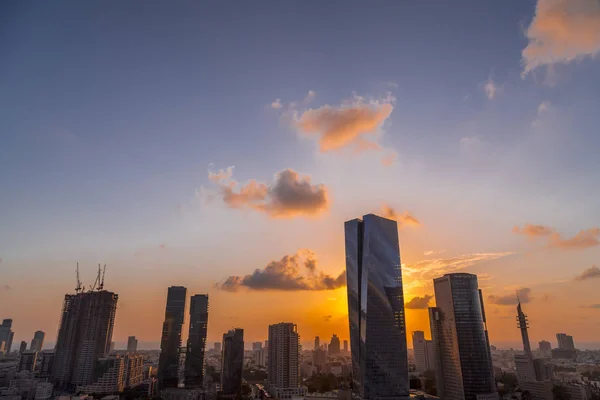 Tel Aviv Yafo Izrael Června 2018 Letecký Pohled Budovy Ulice — Stock fotografie