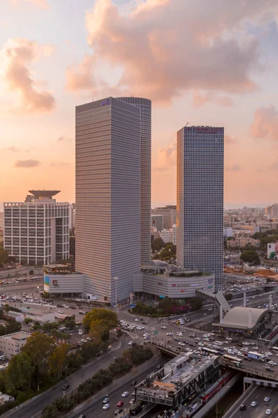 Tel Aviv Israel Junho 2018 Vista Exterior Azrieli Center Três — Fotografia de Stock