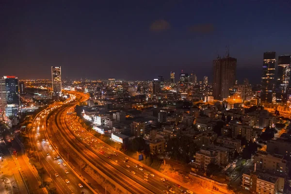 Tel Aviv Yafo Izrael Června 2018 Letecký Pohled Budovy Ulice — Stock fotografie