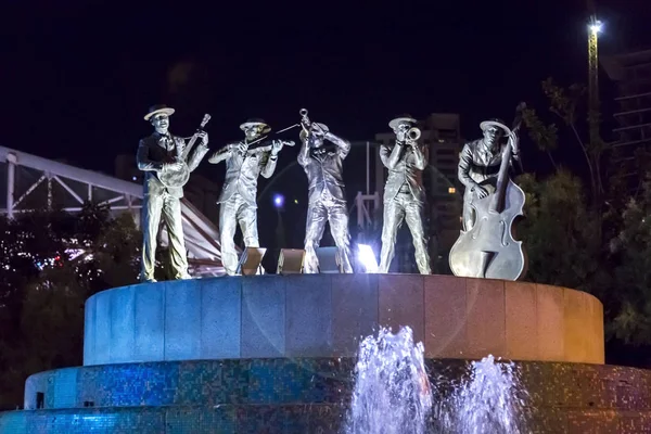 Tel Aviv Israël Juni 2018 Muzikant Band Sculptuur Het Midden — Stockfoto