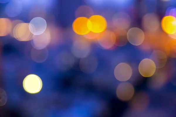 Urban Lights Bokeh Image Defocused City Lights Background — Stock Photo, Image