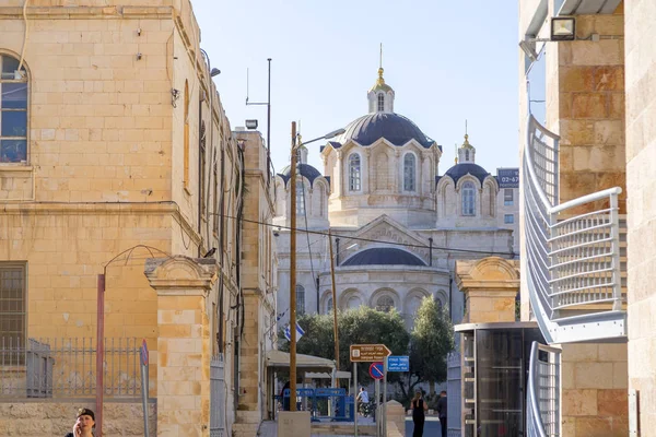 Jerusalem Srail Haziran 2018 Holy Trinity Katedrali Rus Ortodoks Kilisesi — Stok fotoğraf