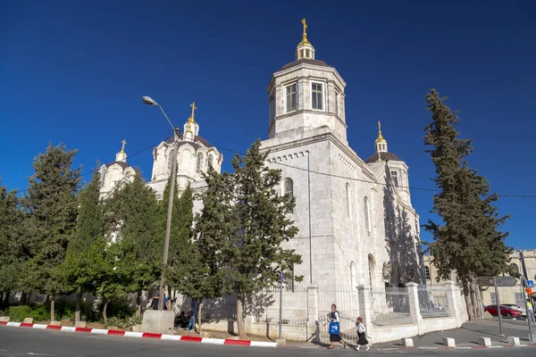 Jeruzalém Izrael Června 2018 Nejsvětější Trojice Katedrála Ruská Pravoslavná Církev — Stock fotografie
