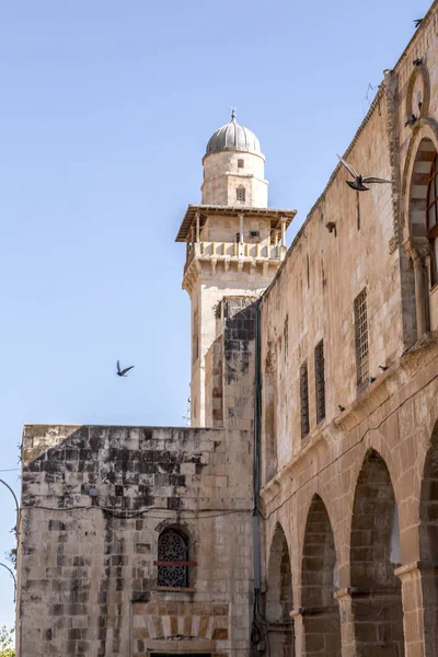 Temple Mount Kudüs Srail Eski Şehirde Qubbat Olarak Sakhrah Arapça — Stok fotoğraf