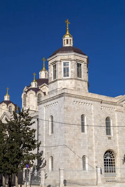 Kathedraal Van Heilige Drievuldigheid Russisch Orthodoxe Kerk Jeruzalem 1860 1872 — Stockfoto