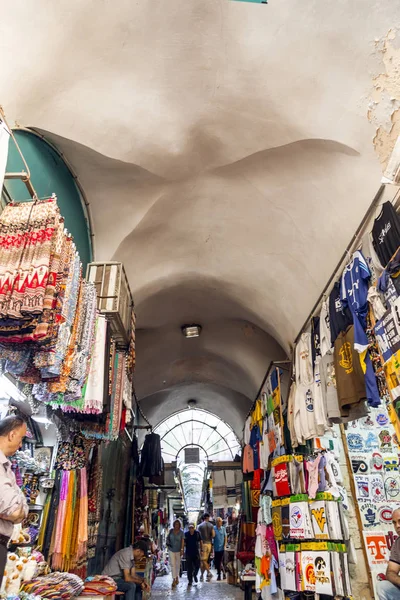 Jérusalem Israël Juin 2018 Vieux Bazar Dans Les Anciennes Rues — Photo