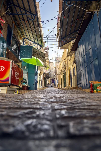 Jerusalem Israel Juni 2018 Gamle Gater Bygninger Gamlebyen Jerusalem Jerusalem – stockfoto