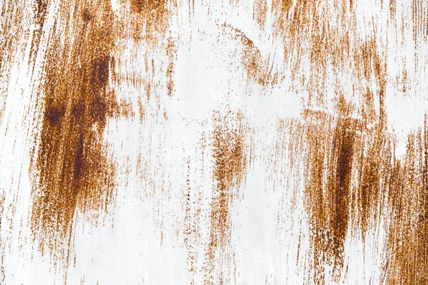 Superficie Oxidada Con Arañazos Sobre Fondo Textura Blanca — Foto de Stock