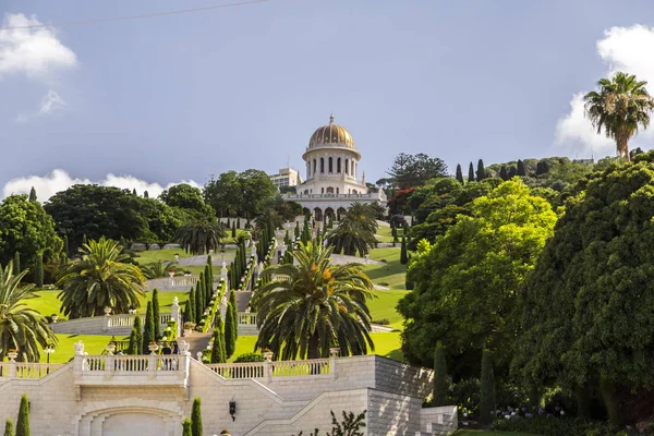 Haifa Israel Junio 2018 Jardines Bahai Templo Sagrado Bahai Construido — Foto de Stock