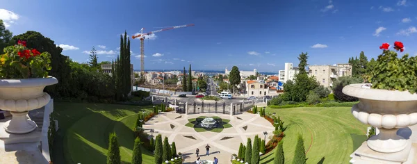 Haifa Israel Junho 2018 Bahai Gardens Templo Sagrado Bahai Construído — Fotografia de Stock