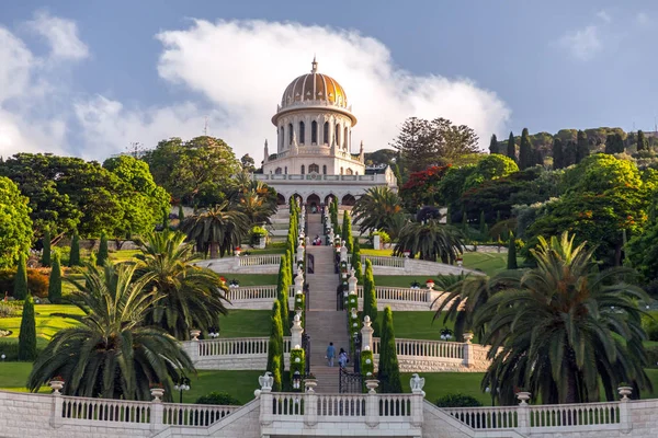 Jardins Bahai Templo Sagrado Bahai Construído Monte Carmelo Haifa Israel — Fotografia de Stock