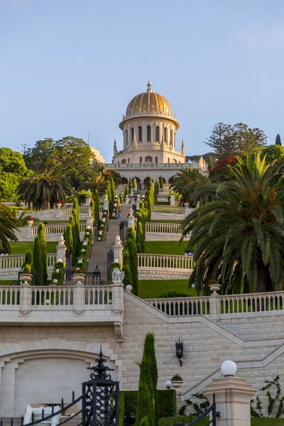 Haifa Israel Junio 2018 Jardines Bahai Templo Sagrado Bahai Construido —  Fotos de Stock