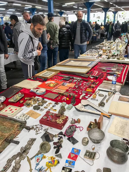 Istanbul Turchia Ottobre 2018 Mercato Delle Pulci Ferikoy Dove Oggetti — Foto Stock
