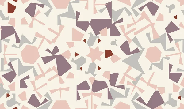 Абстрактный Бесшовный Рисунок Случайными Геометрическими Фигурами Повторяющийся Фон — стоковый вектор