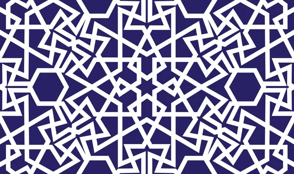 Abstrakcja Bezszwowe Wzór Mauretańskim Stylu Orientalnym Motywem Geometrycznym Powtórz Tło — Wektor stockowy