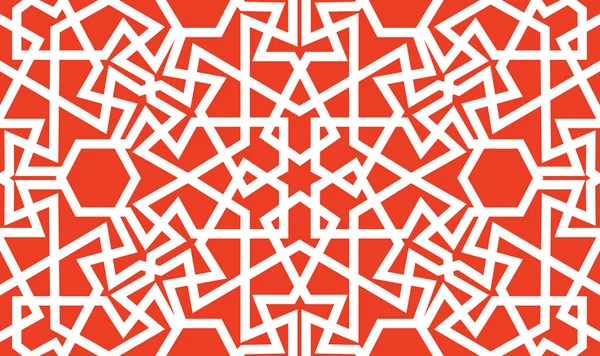 Abstrakta Sömlösa Mönsterdesign Med Orientaliska Morisk Stil Geometriska Motiv Upprepa — Stock vektor