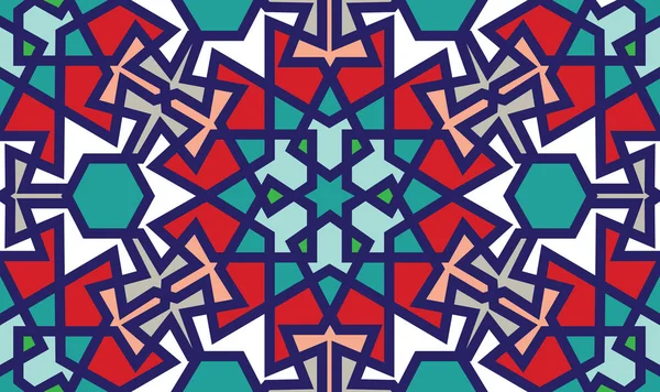 Αφηρημένα Χωρίς Ραφή Πρότυπο Σχεδιασμού Γεωμετρικό Μοτίβο Ανατολίτικο Μαυριτανικό Στιλ — Διανυσματικό Αρχείο