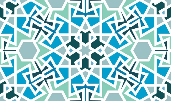 Diseño Patrón Sin Costura Abstracto Con Motivo Geométrico Estilo Árabe — Vector de stock