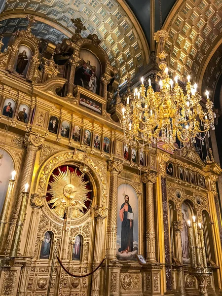 Estambul Turquía Octubre 2018 Vista Interior Iglesia Búlgara Sveti Stefan — Foto de Stock