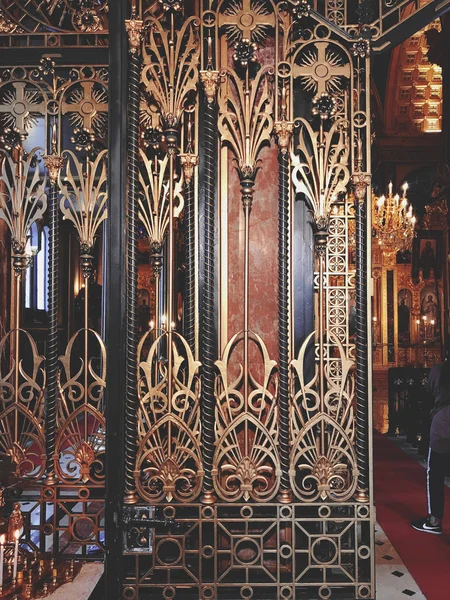 Istambul Turquia Outubro 2018 Vista Interior Igreja Búlgara Sveti Stefan — Fotografia de Stock