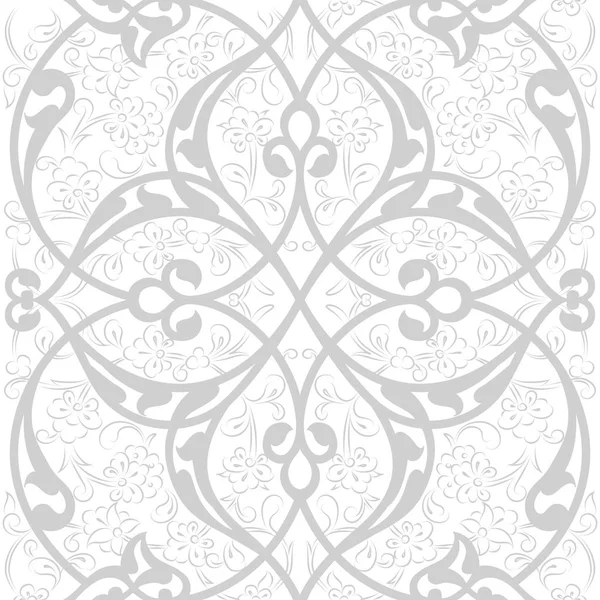 Carrelage Iznik Design Sans Couture Décoration Florale Style Turc Ottoman — Image vectorielle