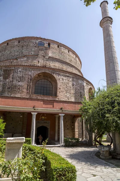 Thessaloniki Griekenland Juli 2018 Weergave Van Buitenkant Van Rotonde Een — Stockfoto