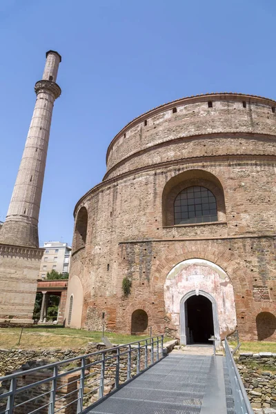 Außenansicht Der Rotunde Einem Antiken Tempel Thessaloniki Griechenland — Stockfoto