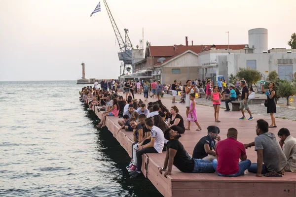 Thessalonik Greece July 2018 Coastal View Thessaloniki Second Largest Vity — Stock Photo, Image