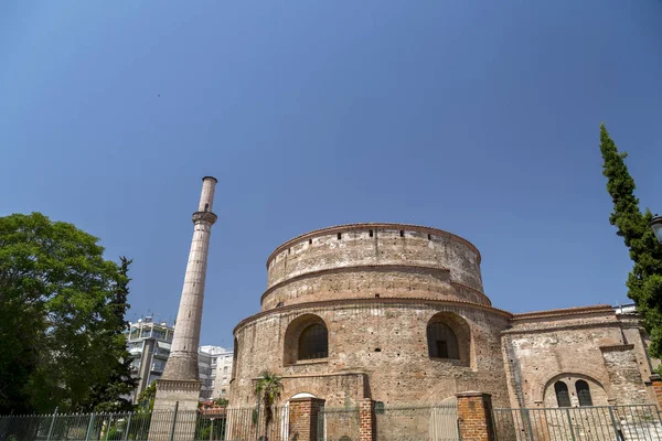 Außenansicht Der Rotunde Einem Antiken Tempel Thessaloniki Griechenland — Stockfoto