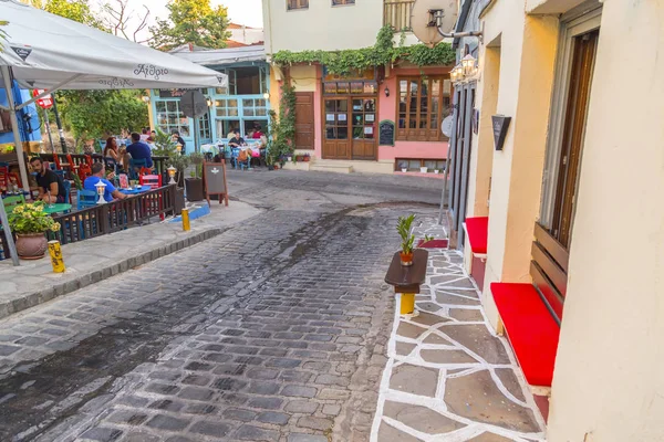 Vista de rua na cidade velha de Salónica — Fotografia de Stock