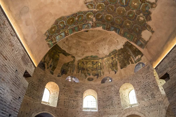 Внутрішній Вигляд Ротонди Монастир Святого Georgiou Церкви Стародавнього Храму Салоніках — стокове фото