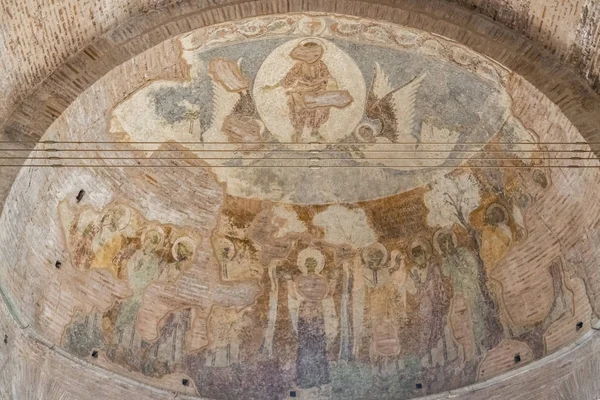 Внутренний Вид Церкви Rotunda Agiou Gerogiou Древний Храм Салониках Греция — стоковое фото
