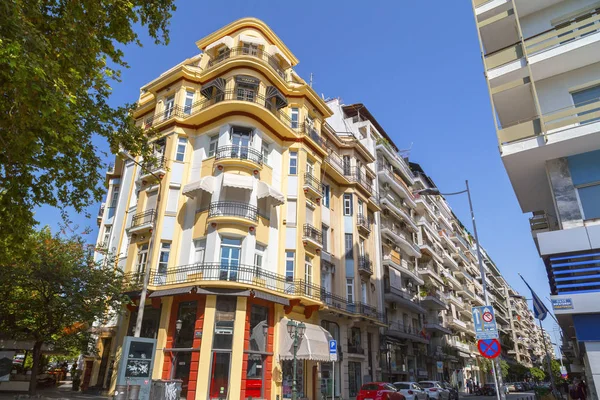Θεσσαλονίκη Ελλάδα Ιουλίου 2018 Street View Και Την Αστική Αρχιτεκτονική — Φωτογραφία Αρχείου