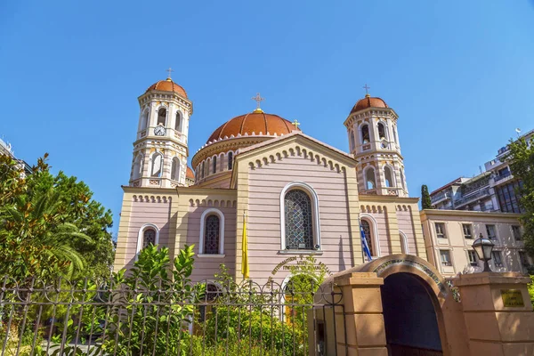 Salonicco Grecia Luglio 2018 Veduta Esterna Della Chiesa Agios Gregorios — Foto Stock