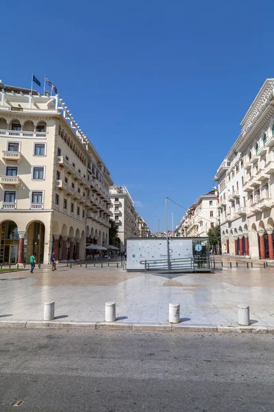 Tesalónica Grecia Julio 2018 Plaza Aristóteles Tesalónica Segunda Ciudad Más —  Fotos de Stock