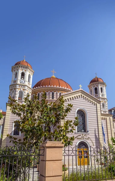 Veduta Esterna Della Chiesa Agios Gregorios Palamas Salonicco Grecia — Foto Stock