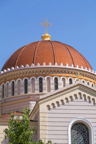 Veduta Esterna Della Chiesa Agios Gregorios Palamas Salonicco Grecia — Foto Stock