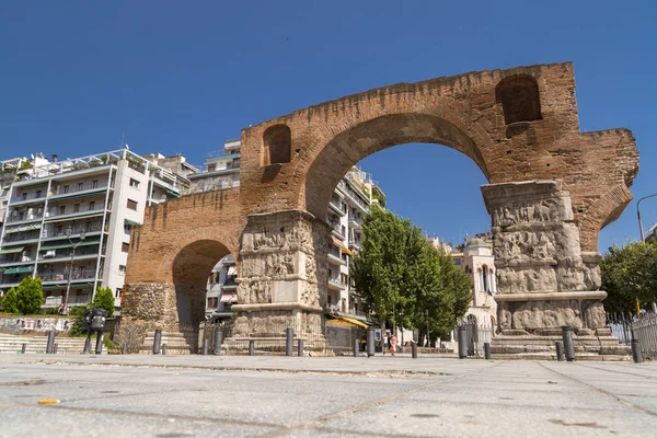 Tesalónica Grecia Julio 2018 Arco Galerio Monumento Principios Del Siglo — Foto de Stock