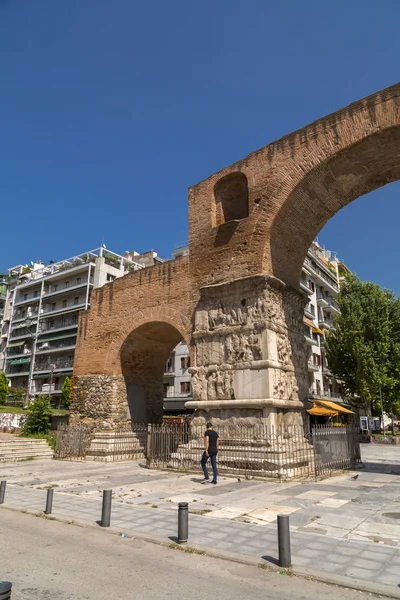 Tesalónica Grecia Julio 2018 Arco Galerio Monumento Principios Del Siglo — Foto de Stock