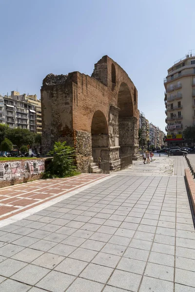 Tesalónica Grecia Julio 2018 Arco Galerio Monumento Principios Del Siglo —  Fotos de Stock