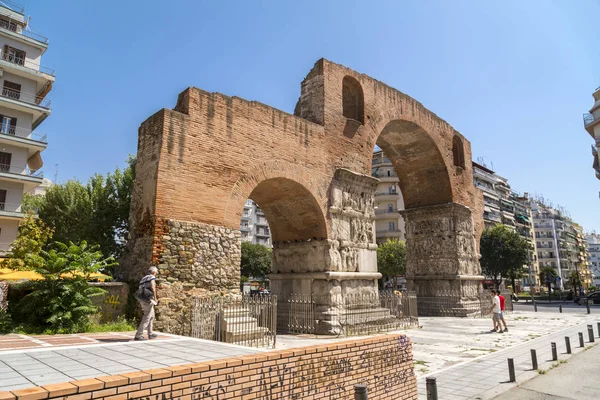 Thessaloniki Grecja Lipca 2018 Arch Galerius Jest Wczesne 4Th Wieku — Zdjęcie stockowe