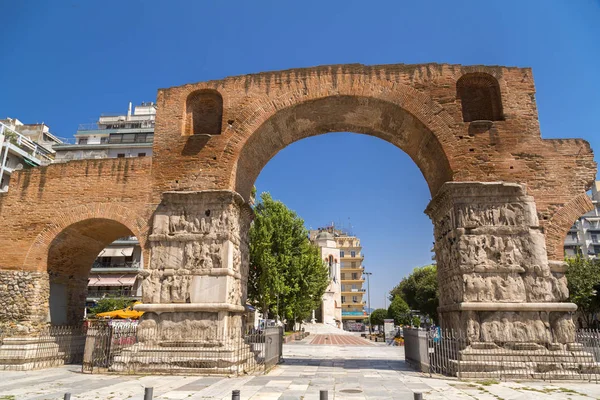 Tesalónica Grecia Julio 2018 Arco Galerio Monumento Principios Del Siglo —  Fotos de Stock