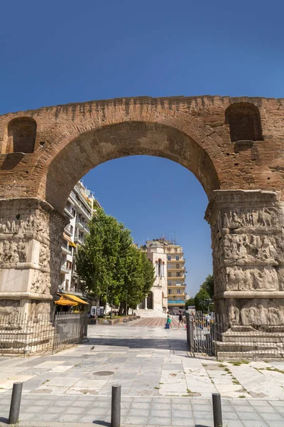 Tesalónica Grecia Julio 2018 Arco Galerio Monumento Principios Del Siglo — Foto de Stock