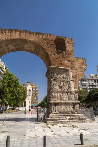 Tesalónica Grecia Julio 2018 Arco Galerio Monumento Principios Del Siglo —  Fotos de Stock