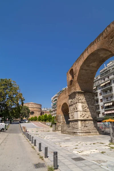 Tesalónica Grecia Julio 2018 Arco Galerio Monumento Principios Del Siglo — Foto de Stock