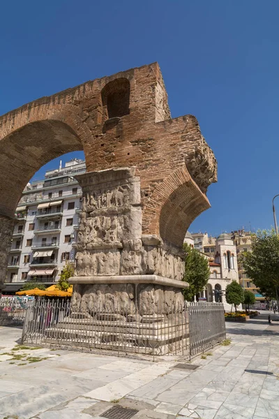 Tesalónica Grecia Julio 2018 Arco Galerio Monumento Principios Del Siglo — Foto de Stock