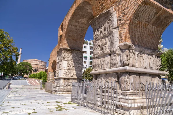Salonicco Grecia Luglio 2018 Arco Galerio Monumento Dei Primi Del — Foto Stock