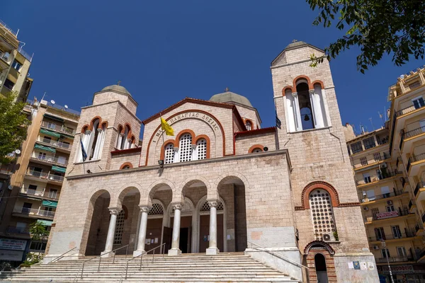 Thessalonique Grèce Juillet 2018 Vue Extérieure Église Naos Panagia Dexia — Photo