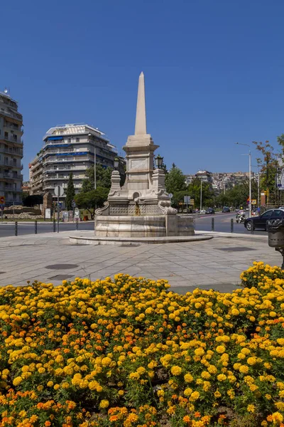 Thessaloniki Greece July 2018 Hamidiye Fountain Built 1889 Ottoman Sultan — Stock Photo, Image
