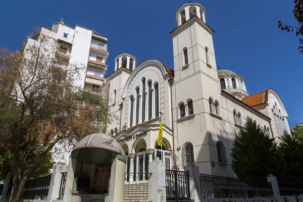 Tesalónica Grecia Julio 2018 Vista Exterior Iglesia Constantinos Helena Ieros — Foto de Stock